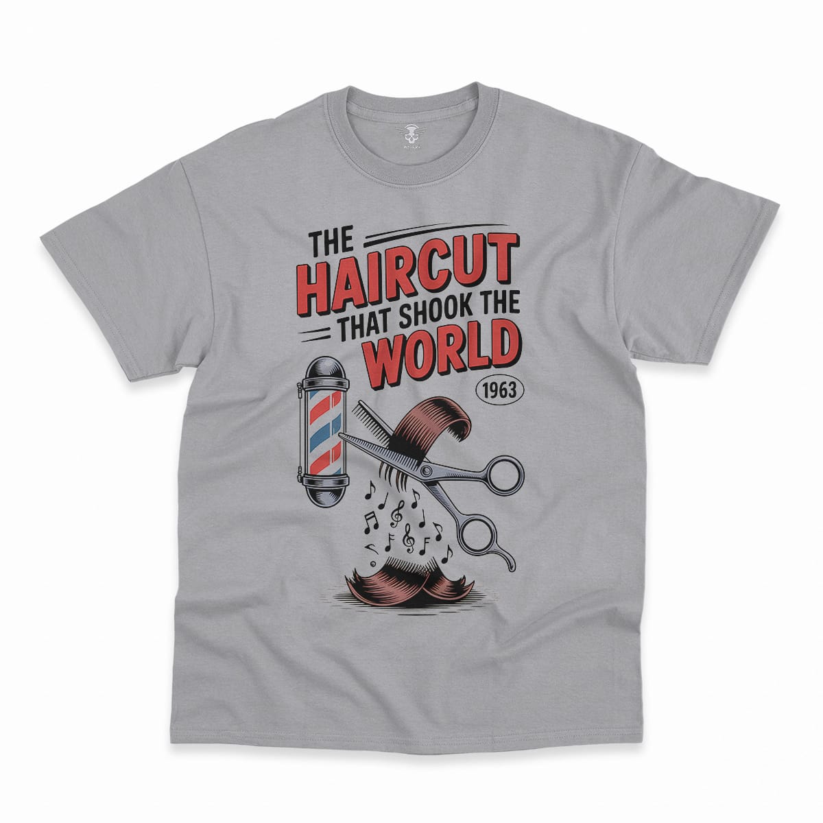 The Haircut — 1963 Mop-Top Cultural Earthquake Rock Tee — Design II