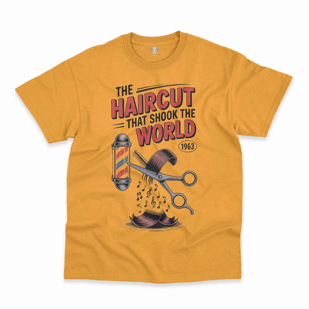 The Haircut — 1963 Mop-Top Cultural Earthquake Rock Tee — Design II