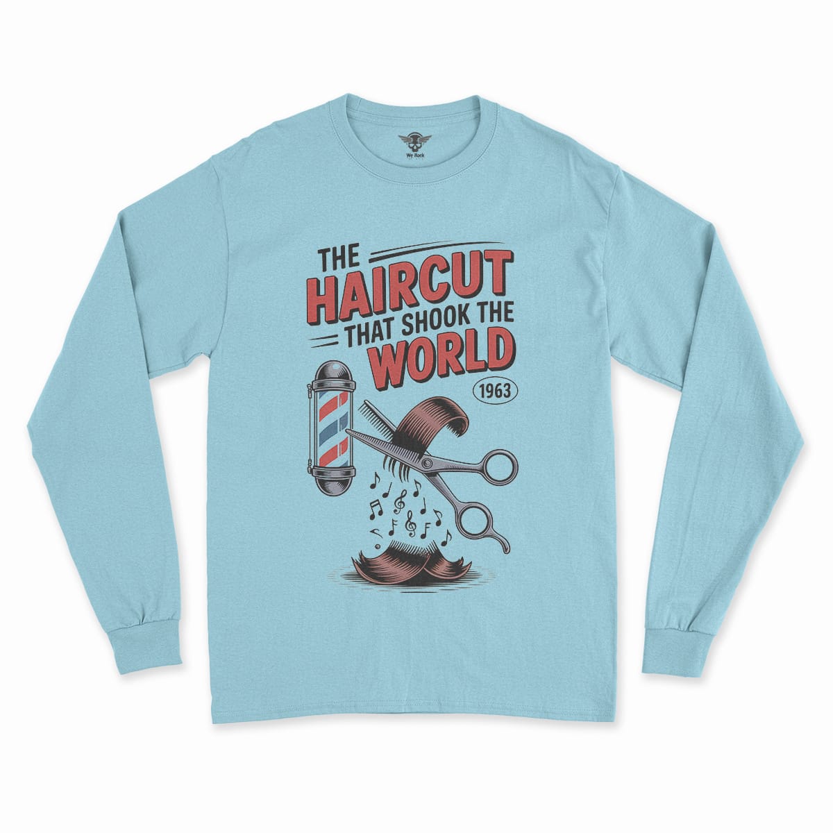The Haircut — 1963 Mop-Top Cultural Earthquake Rock Tee — Design II
