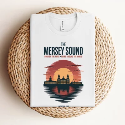 The Mersey Sound — Born on the River Liverpool Heritage Tee — Design I