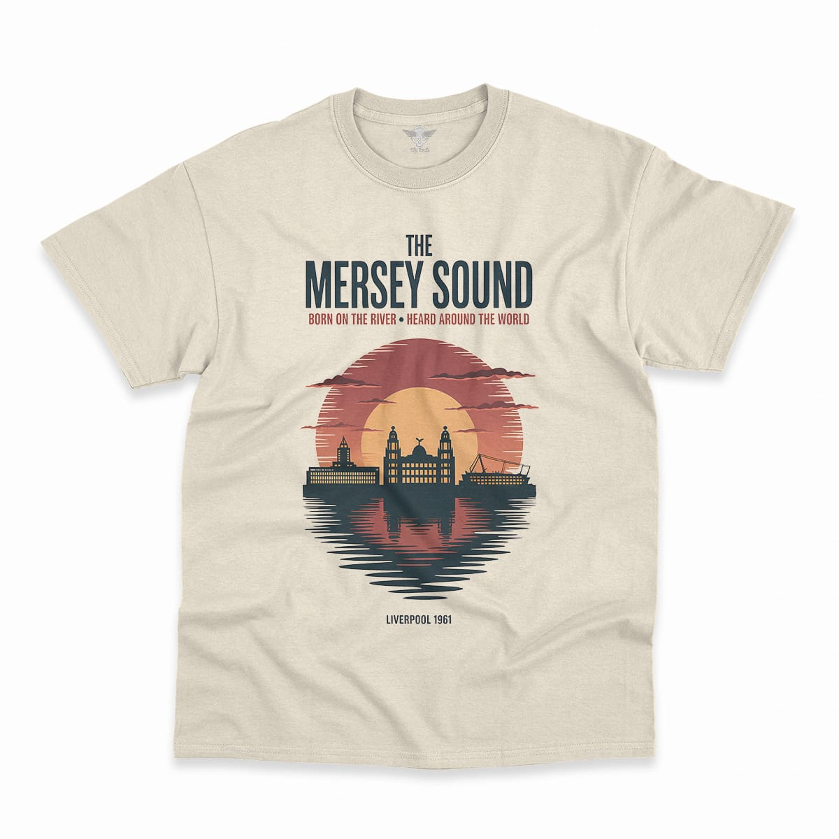 The Mersey Sound — Born on the River Liverpool Heritage Tee — Design I