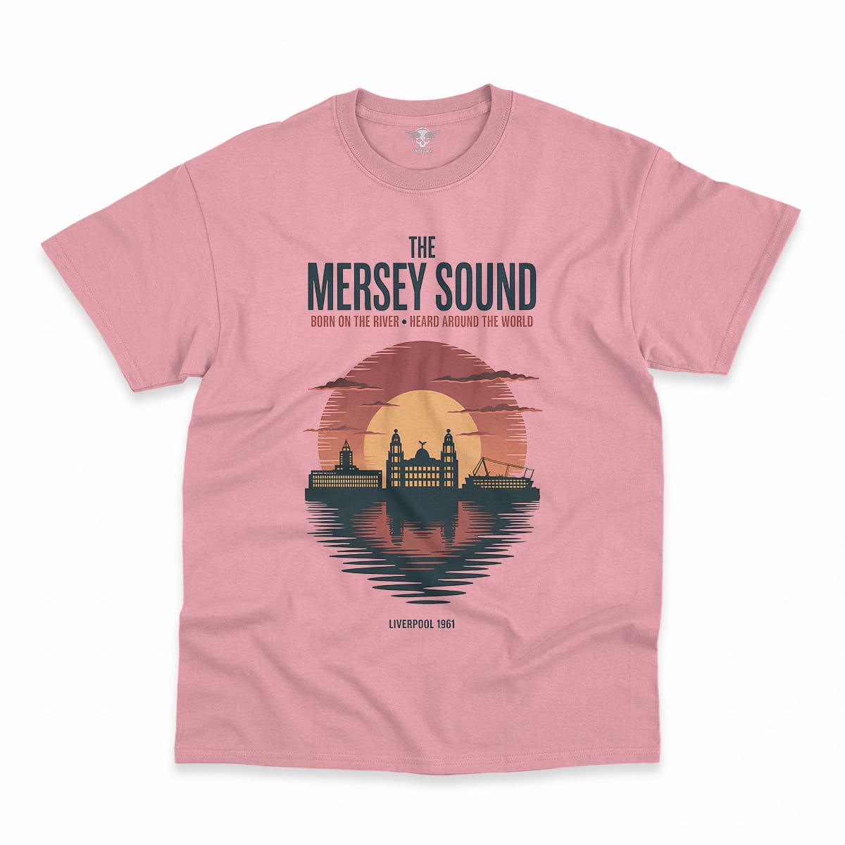 The Mersey Sound — Born on the River Liverpool Heritage Tee — Design I