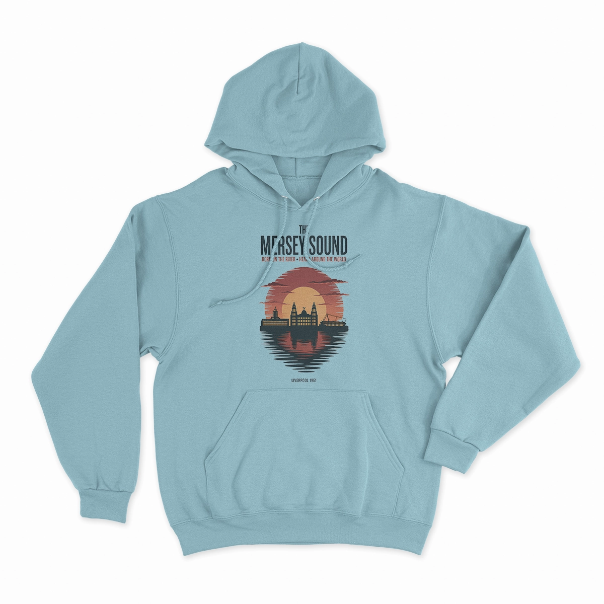 The Mersey Sound — Born on the River Liverpool Heritage Tee — Design I