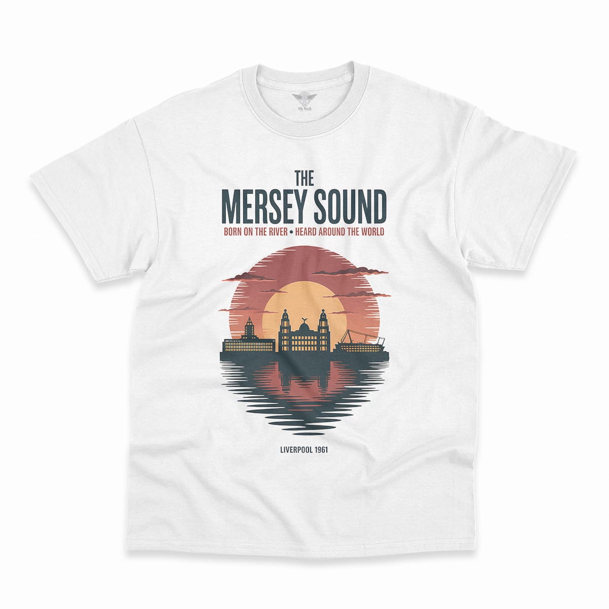 The Mersey Sound — Born on the River Liverpool Heritage Tee — Design I