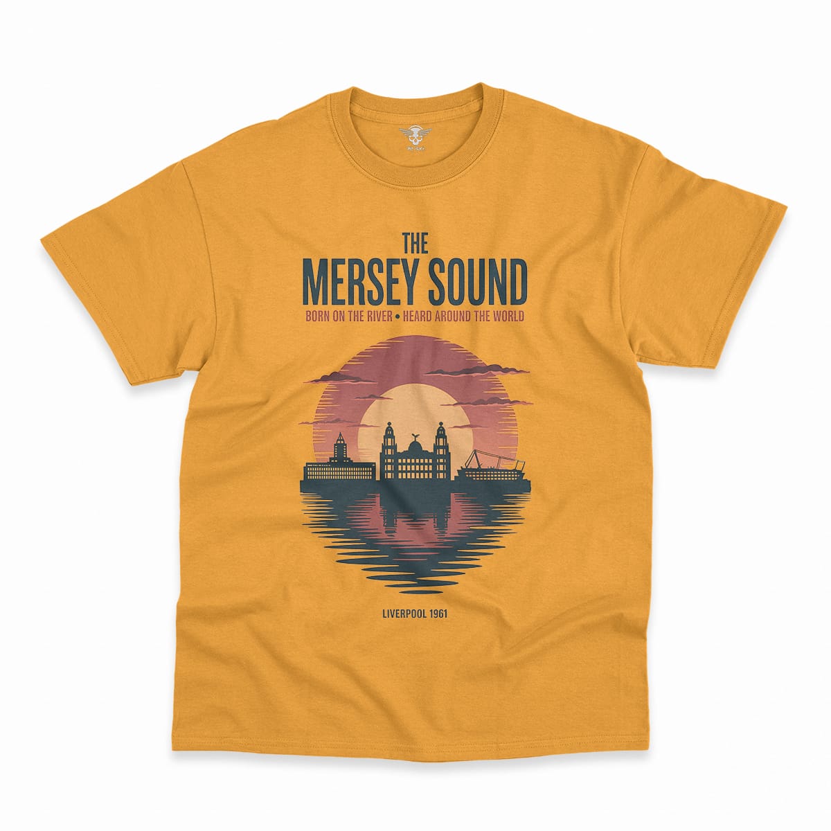 The Mersey Sound — Born on the River Liverpool Heritage Tee — Design I