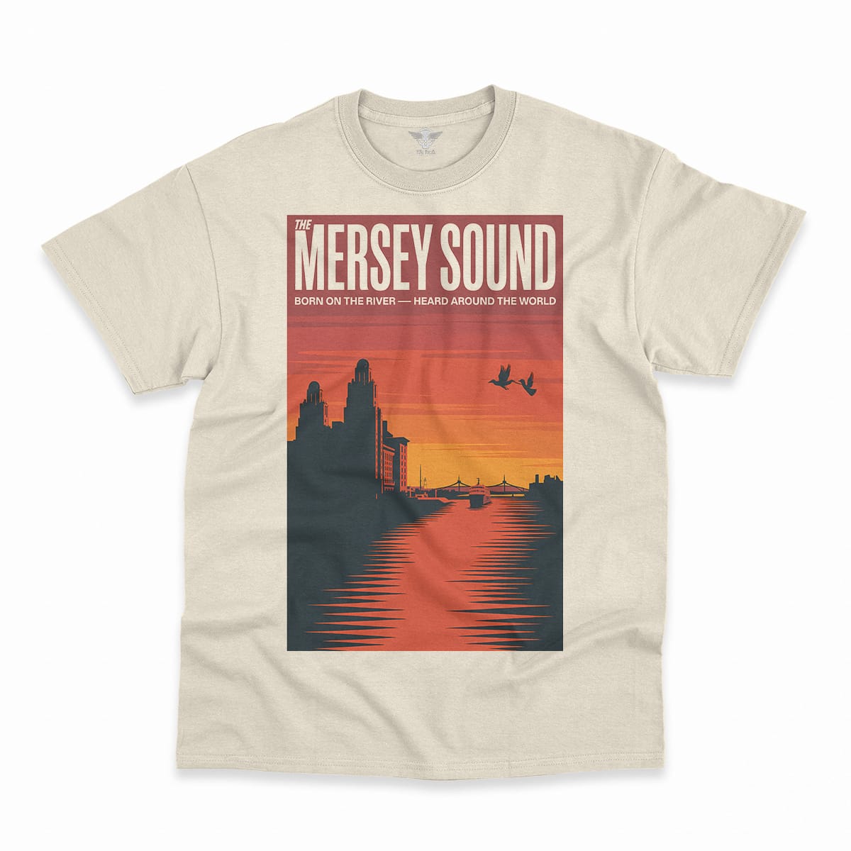 The Mersey Sound — Born on the River Liverpool Heritage Tee — Design II