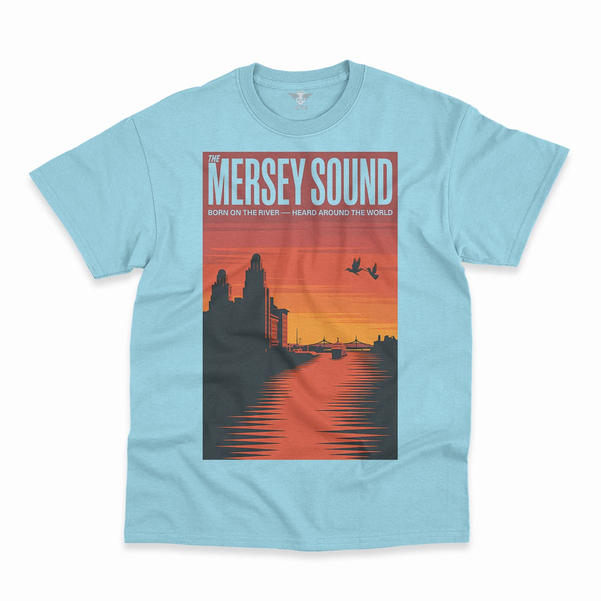 The Mersey Sound — Born on the River Liverpool Heritage Tee — Design II