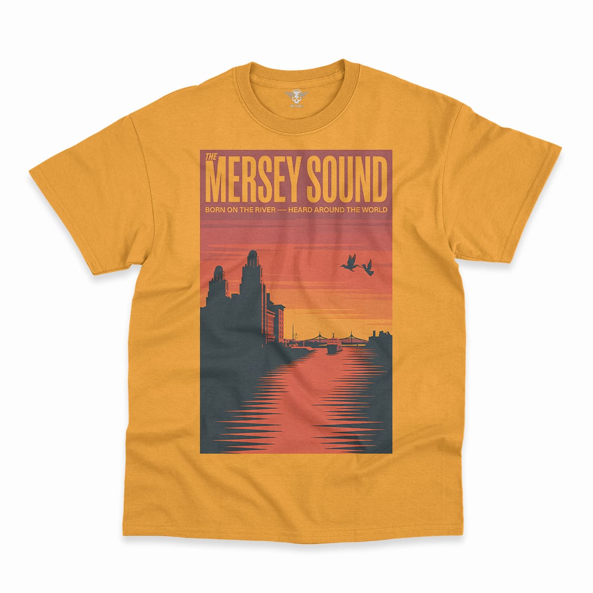 The Mersey Sound — Born on the River Liverpool Heritage Tee — Design II