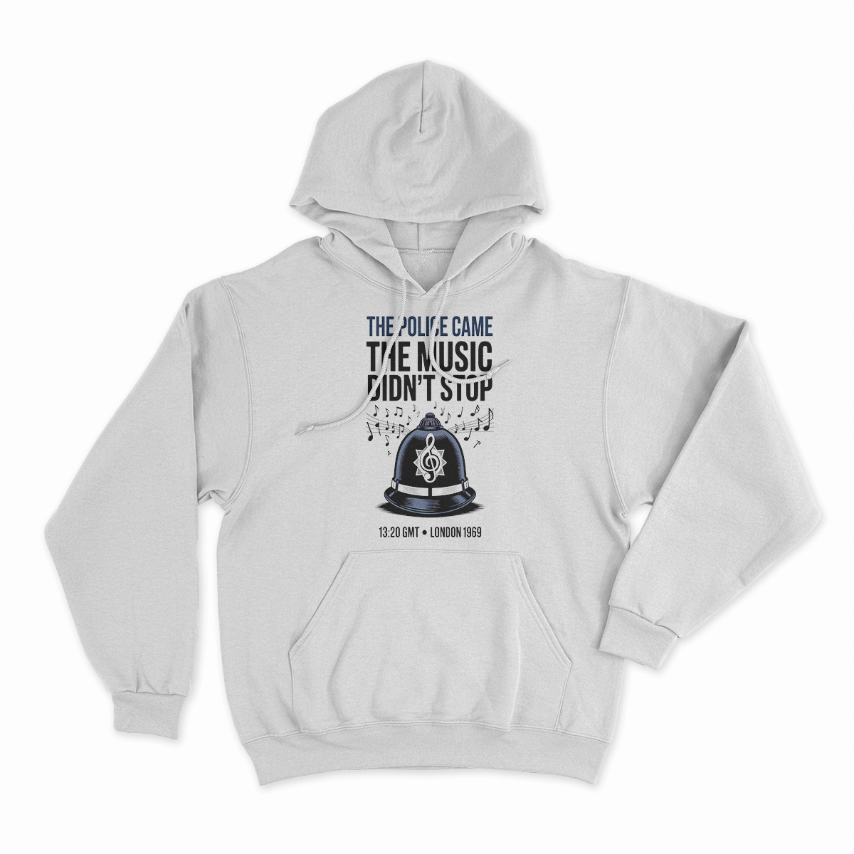 The Police Came — The Music Didn't Stop 1969 Rock Tee — Design IV