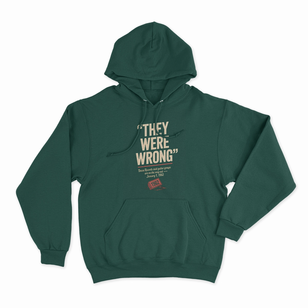 They Were Wrong — 1962 Rejected Underdog Rock Tee — Design II