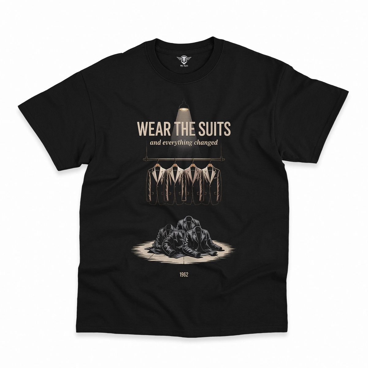 Wear the Suits — 1962 Transformation Rock Heritage Tee — Design I