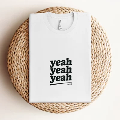 Yeah Yeah Yeah — 1963 Pop Art Rock Heritage Tee — New Wave Edition